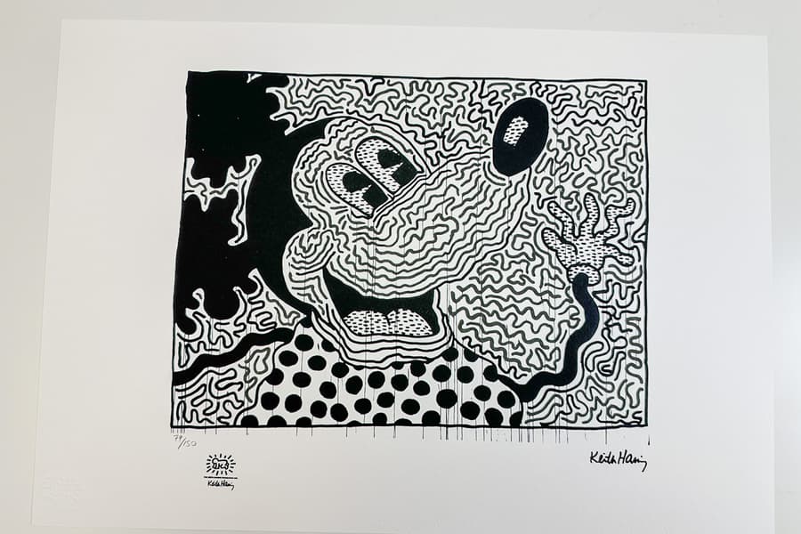 Lithografie nach Keith Haring, limitiert